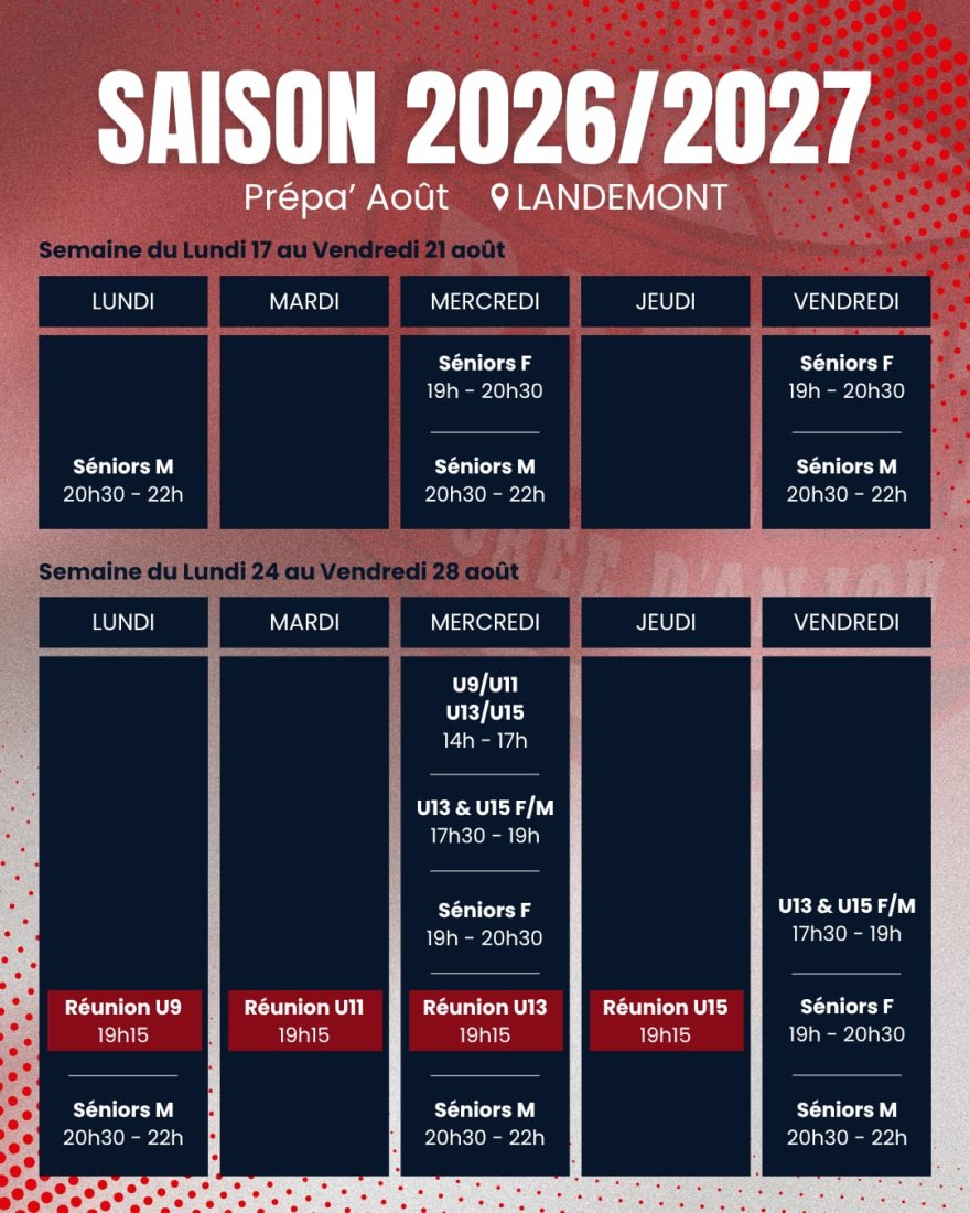 Planning de reprise